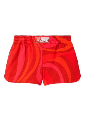 PUCCI Marmo-print shorts - Red