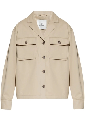 ANINE BING cotton shirt jacket - Neutrals