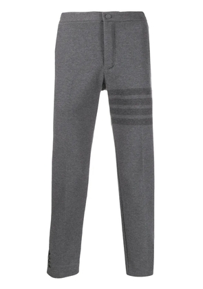 Thom Browne 4-Bar slim-fit tonal trousers - Grey