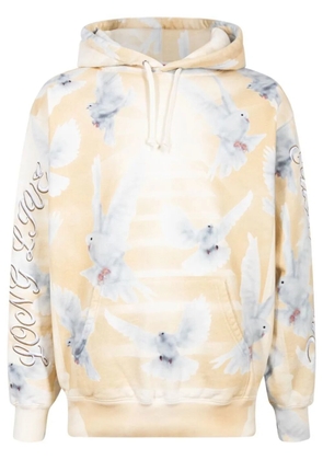 Supreme Doves graphic-print hoodie - Neutrals