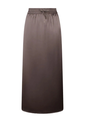 Herno drawstring A-line skirt - Brown