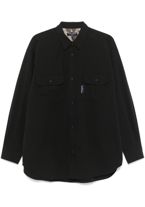Comme des Garçons Homme logo-patch shirt - Black