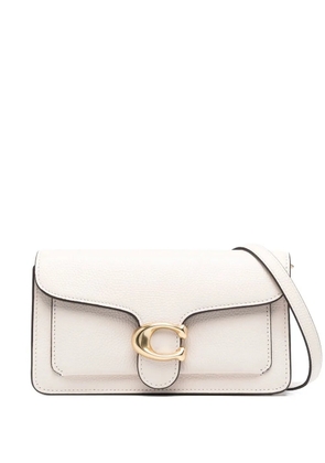 Coach Tabby chain clutch bag - White