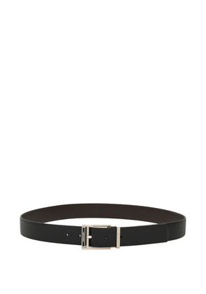 Ferragamo leather belt - Black/Testa di Moro