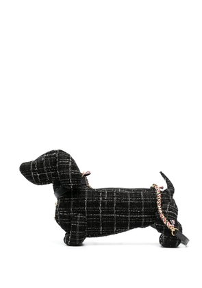 Thom Browne mini Hector tweed bag - Black