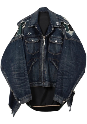 Maison MIHARA YASUHIRO layered denim jacket - Blue