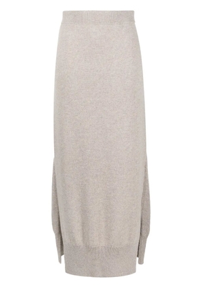 Barrie high-waisted knit skirt - Neutrals