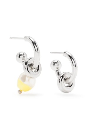 Justine Clenquet Ethan pearl earrings - Yellow