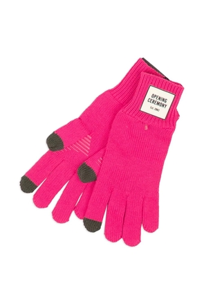Opening Ceremony Oc Logo knitted 'Pink' gloves