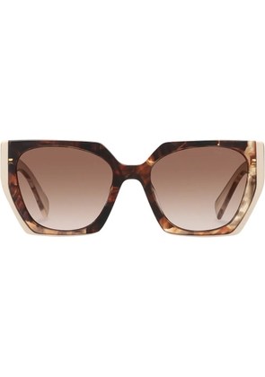 Prada Eyewear rectangle-frame sunglasses - Brown