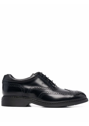 Hogan leather lace-up brogues - Black
