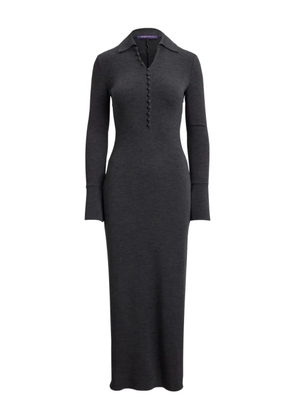 Ralph Lauren Collection button-front flared midi dress - Grey