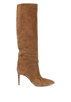 Paris Texas 85mm suede leather knee-high boots - Brown