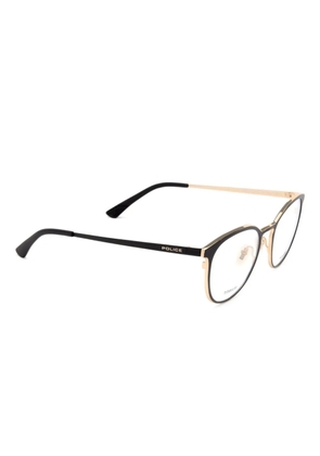 Police titanium round-frame glasses - Black