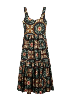 La DoubleJ Capri silk-blend midi dress - Black