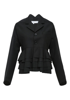Comme des Garçons TAO ruffled peplum jacket - Black