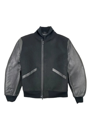 Y-3 x Yohji Yamamoto ribbed bomber jacket - BLACK