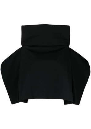 Comme Des Garçons draped wool cape - Black