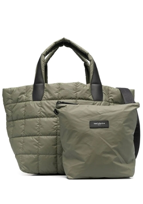 VeeCollective medium quilted tote bag - Green
