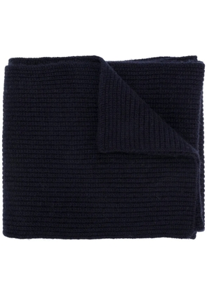 N.Peal ribbed cashmere scarf - Blue