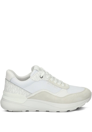 Michael Kors logo-pattern mesh sneakers - Neutrals