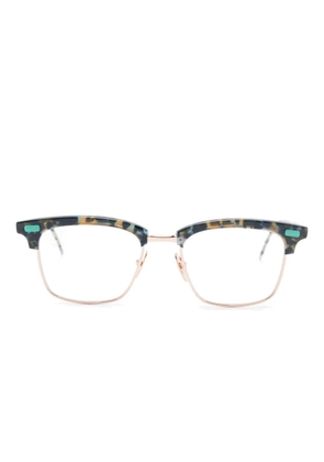 Thom Browne Eyewear tortoiseshell-frame glasses - Blue