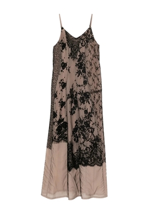 Quetsche floral-cut lace dress - Black