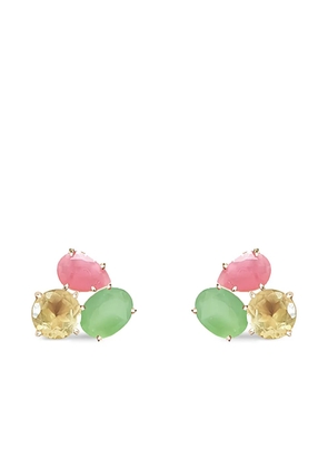 ATELIER MON stone stud earrings - Gold