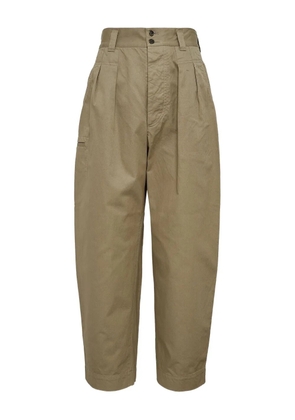 Comme des Garçons Homme pleated cotton trousers - Neutrals