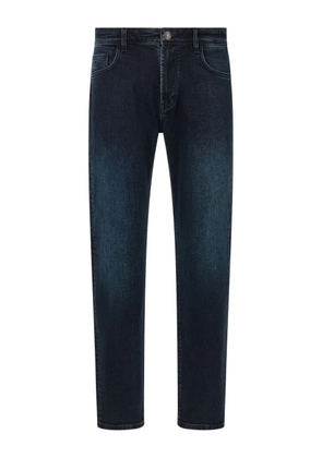 Boggi Milano logo-patch cotton jeans - Blue