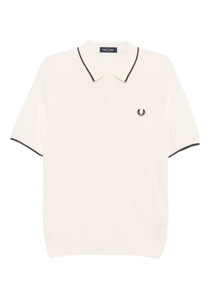 Fred Perry embroidered-logo polo shirt - Neutrals