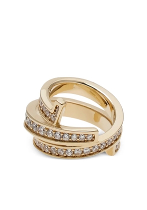 Ferragamo Gancini triple-band ring - Gold
