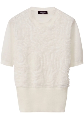 Fabiana Filippi ruffle-detail top - White