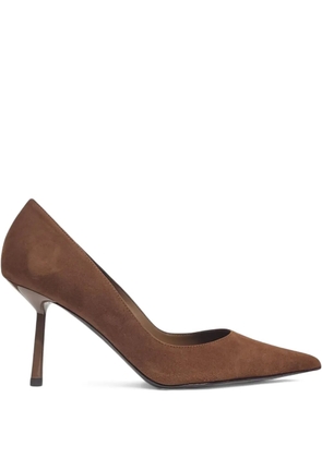 Le Silla 80mm suede pointed-toe pumps - Brown