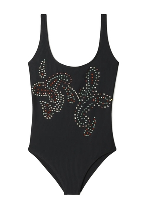 Tory Burch embellished swimsuit - Black