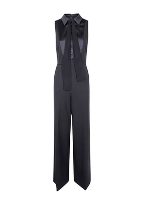 TWINSET tie neck jumpsuit - Black