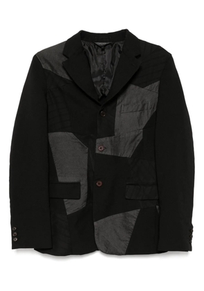Black Comme Des Garçons patchwork blazer
