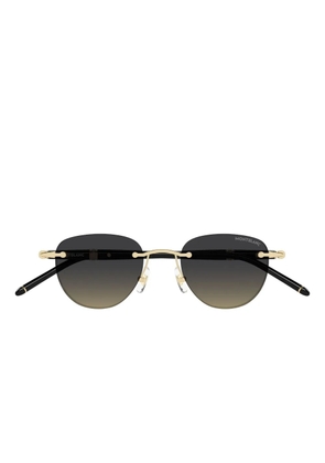 Montblanc navigator-frame sunglasses - Black