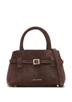 Manu Atelier leather tote bag - Brown