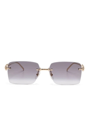 Cartier Eyewear rectangle-frame sunglasses - Gold