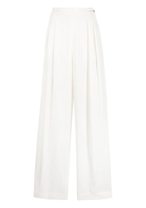 Fabiana Filippi pleated wide-leg trousers - White
