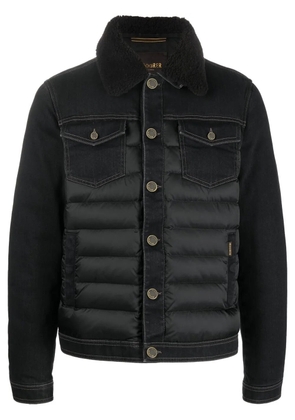 Moorer button-up padded down jacket - Black