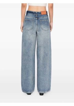 Monse crystal-studs embellished jeans - Blue