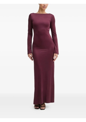 HUGO long-sleeve maxi dress - Red
