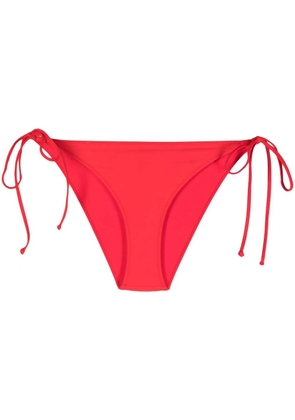 GANNI side-tie bikini bottoms - Red