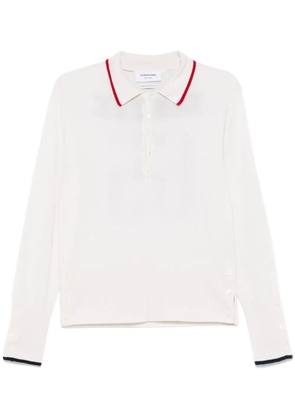 Thom Browne Browne 65 intarsia cashmerepolo shirt - White