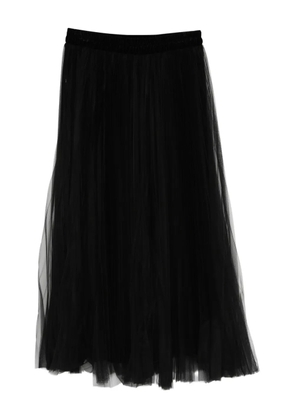 STYLAND pleated-tulle midi skirt - Black