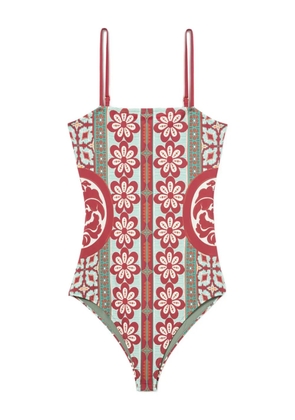 La DoubleJ Elle floral-print swimsuit - Green