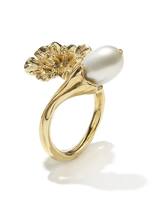 Goossens Fleur de Pavot pearl ring - Gold