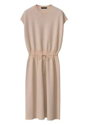 Fabiana Filippi short-sleeve midi dress - Neutrals
